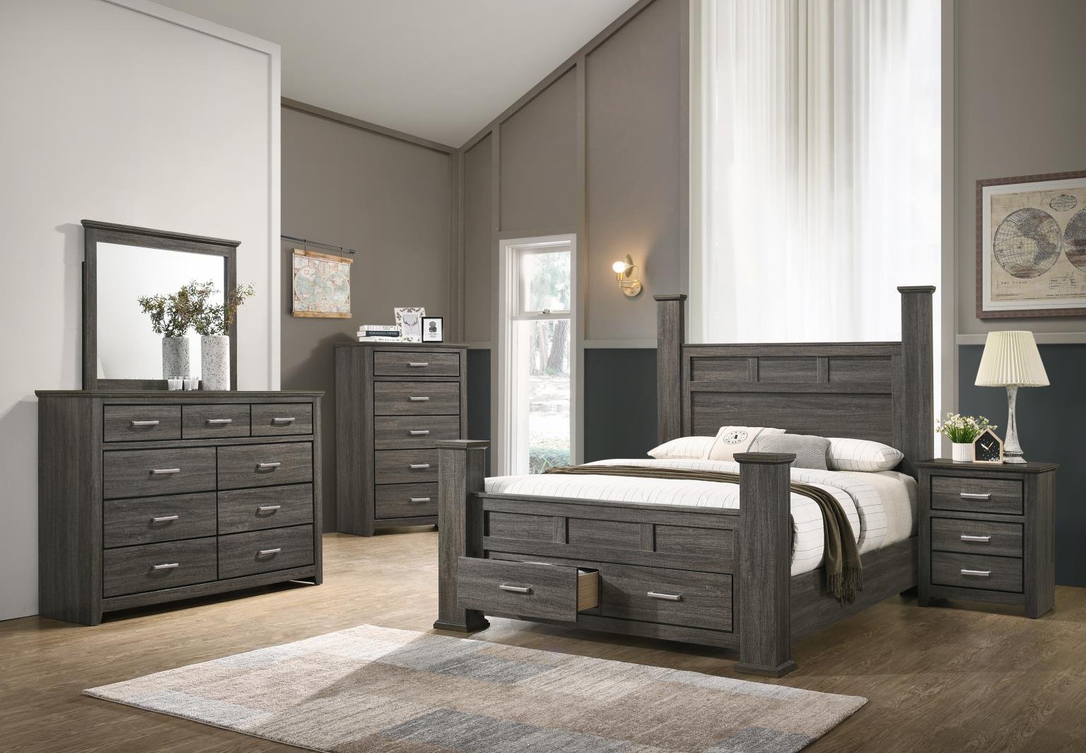 B215 Vira Bedroom Set – Florida Style & Storage B215 Vira Bedroom Set – Florida Style & Storage