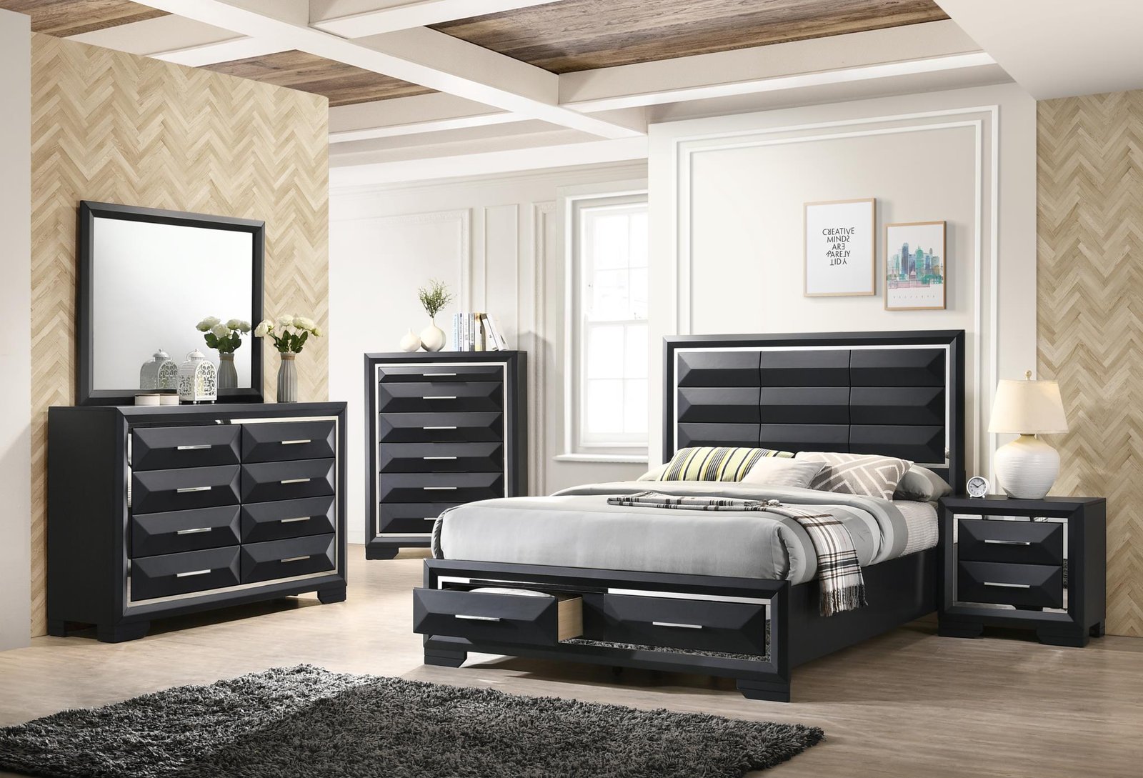 B240 Lynn Bedroom Set – Florida Modern Storage Suite B240 Lynn Bedroom Set – Florida Modern Storage Suite