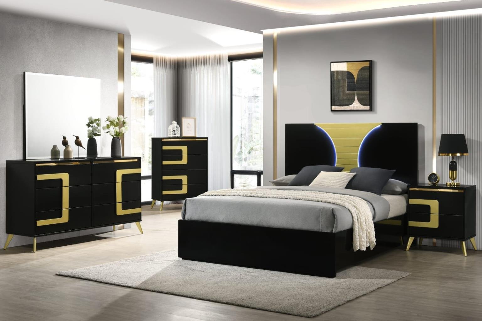 B252 Westley Black Bedroom Set – Florida Luxury Suite B252 Westley Black Bedroom Set – Florida Luxury Suite