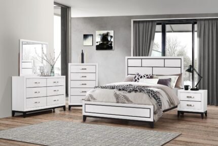B311 Eva White Bedroom Set – Florida Modern Elegance