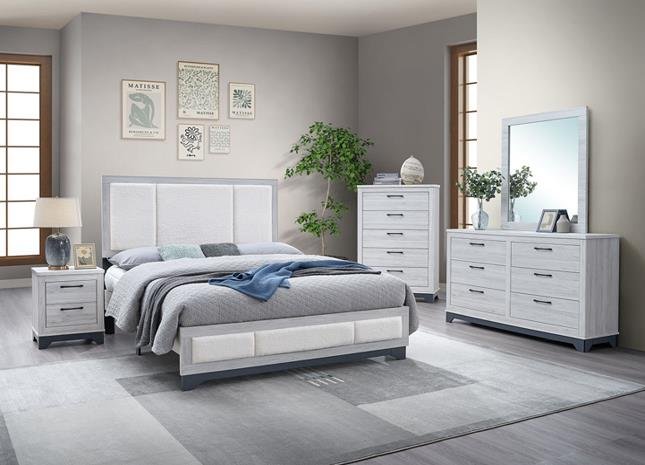 B312 Jouri Light Grey Bedroom Set – Florida Chic Suite B312 Jouri Light Grey Bedroom Set – Florida Chic Suite