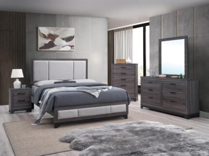 B313 Jouri Dark Grey Bedroom Set – Florida Modern Elegance