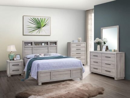 B360 Celia Bedroom Set – Florida Light Wood Elegance