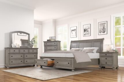B421 Carson LT Grey Bedroom Set – Sleek Storage & Style