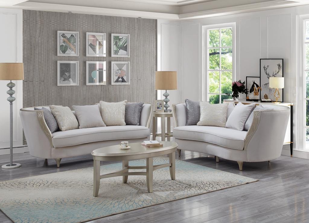 “L312 Alvin Beige Sofa & Loveseat – Florida Comfort”