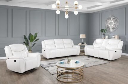 L406 Eric White Sofa – Stylish & Comfy Florida Living