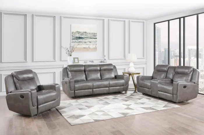 L415 Grey Aspen Living Room Recliner Sofa – Florida